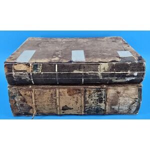 2 Books Comprehensive Commentary Holy Bible Ed Jenks 1851 1867 Vols 3, 5 Antique